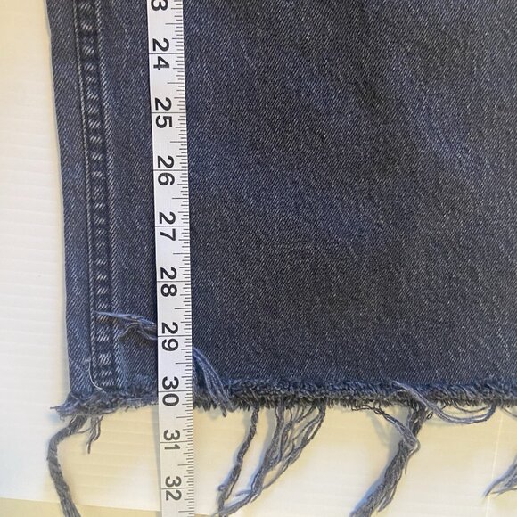 ABERCROMBIE FITCH Jeans Women’s 14 Curve Love 90’s Baggy Button Fly LowRise Dark - Picture 9 of 10